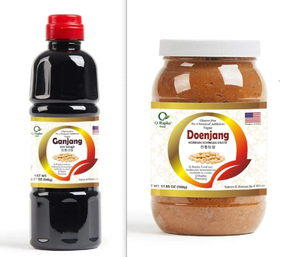 Korean Doenjang 17.9oz & Ganjang 22.9oz - Premium Bundle | Q-Rapha