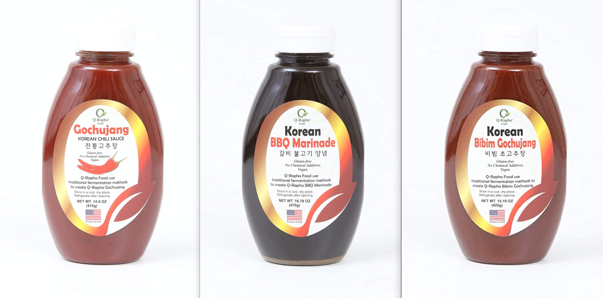 Classic Gochujang, BBQ Marinade & Bibim Gochujang - 3-Pack | Q-Rapha
